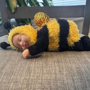 Anne Geddes Sleeping Baby Bumblebee doll
